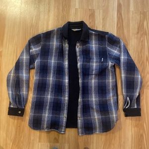 Blue and black plaid flannel Medium Carhartt